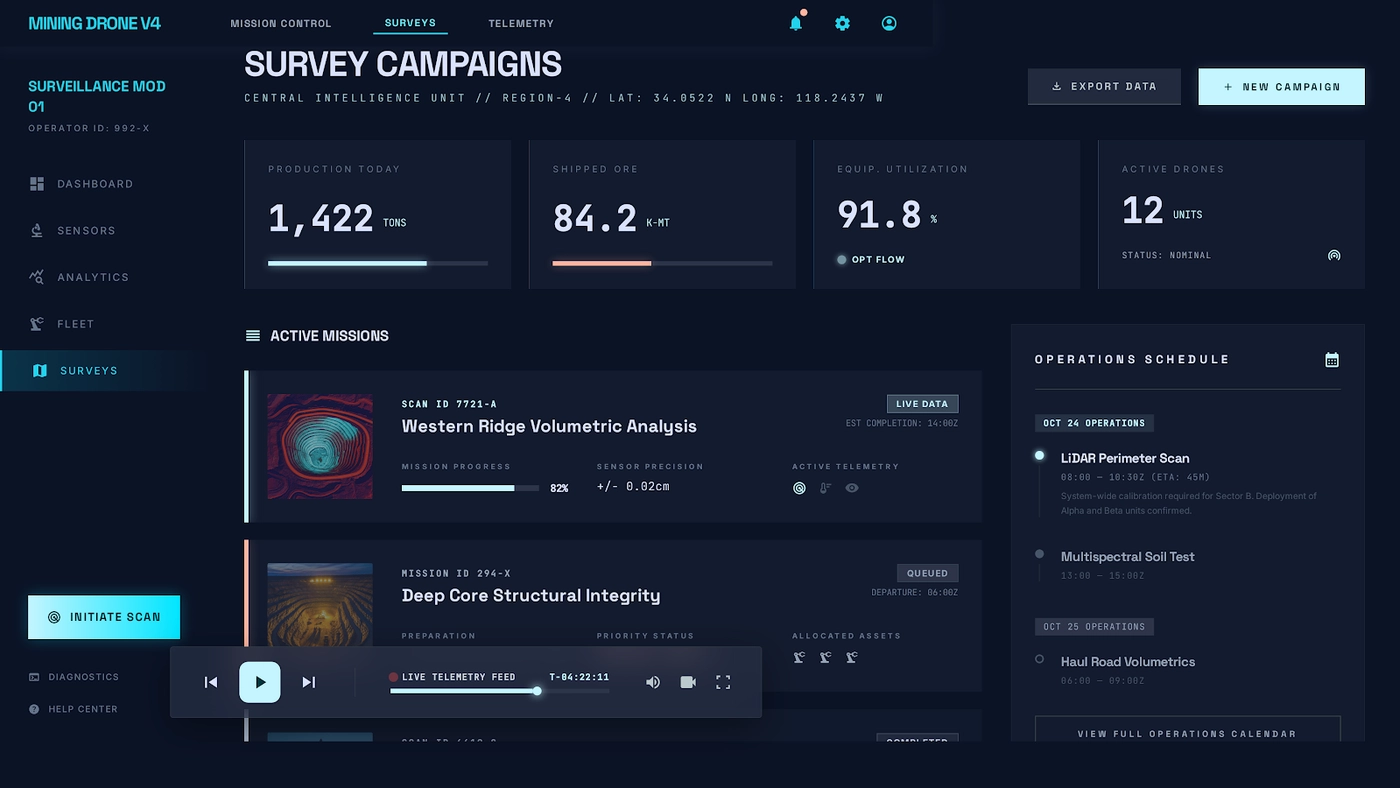 Survey campaign planning interface